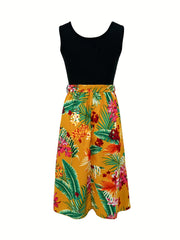 Floral Print Tank Dress for Spring & Summer