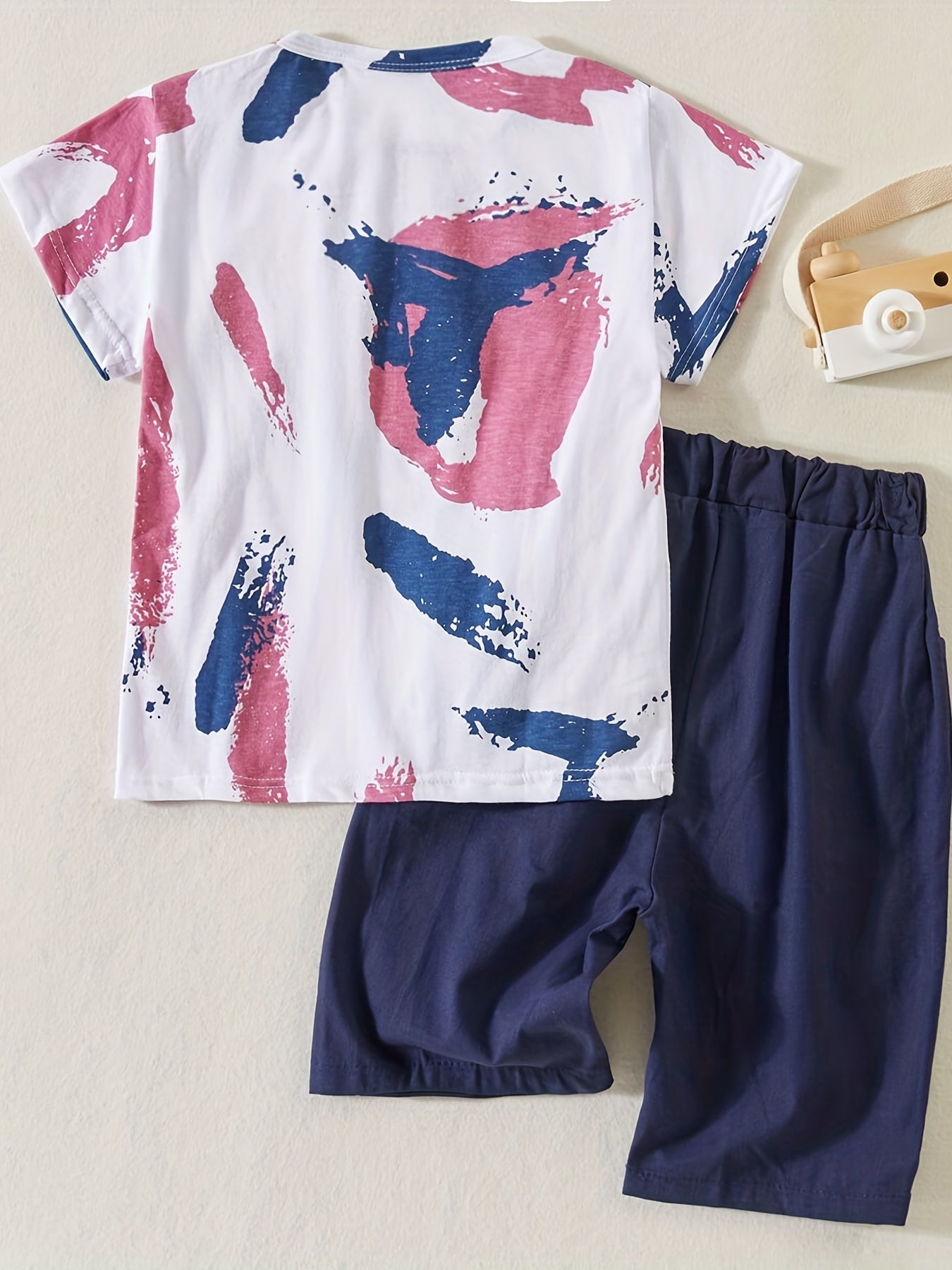 Boys Teen Graffiti T-shirt & Shorts for Summer