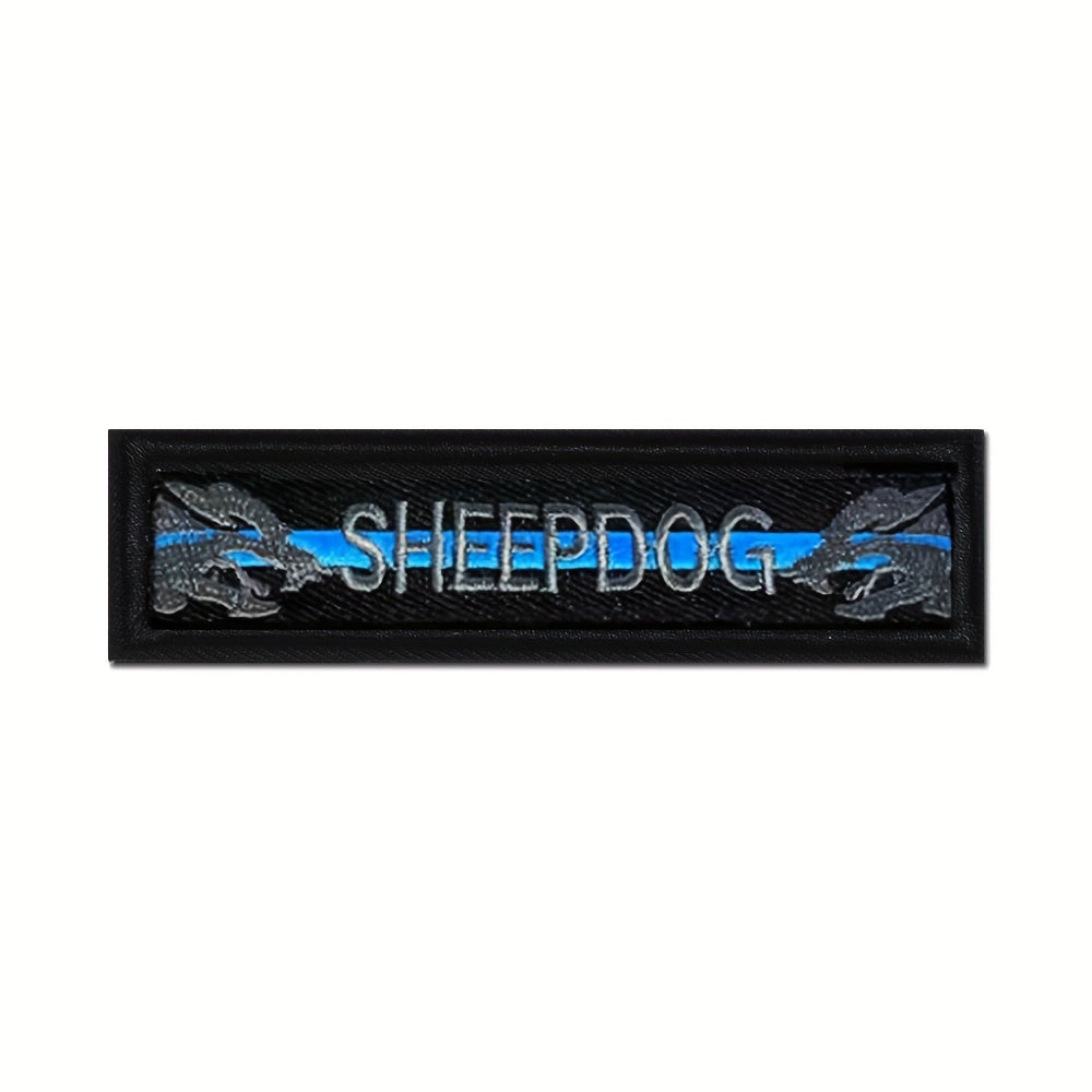 Sheepdog Creative Hook And Loop Embroidered Patch For Outdoor Decoration