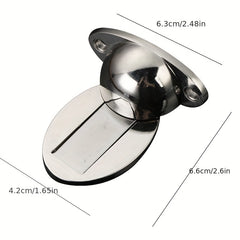 1pc Zinc Alloy Invisible Adjustable Door Stopper