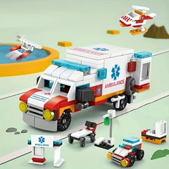 Urban Combat Ambulance 122pcs Building Blocks Toy