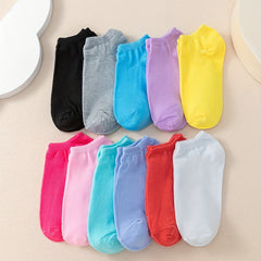 11 Pairs Girls Casual Ankle Socks for Kids Toddlers