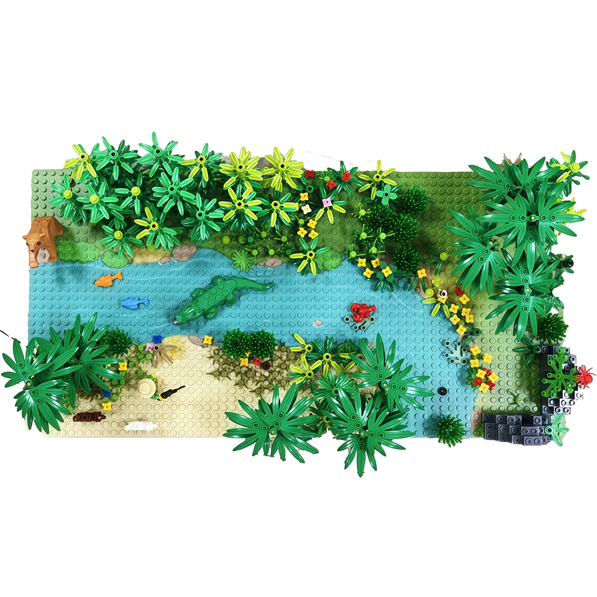 32x32 Grid Base Plate for Building Blocks - Compatible with Major Brands