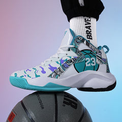 Camouflage Lightweight Mid Top Women's Basketball Shoes