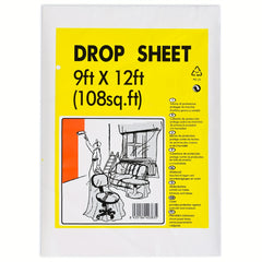 Clear Plastic Drop Cloth 9x12 Feet Waterproof Dust Proof Furniture Cover Tarps