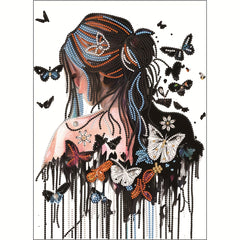 Woman and Butterfly 5D Diamond Art Kit