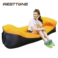 Inflatable Lounger Sofa Pillow Lightweight Waterproof Couch Camping Bed