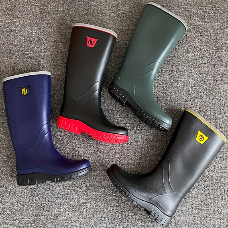 Women's Outdoor Waterproof Rain Boots Mid-tube Non Slip Rubber Shoes