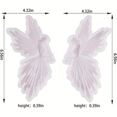 2PCS Set Angel Jewelry Pendant Mold Resin Casting Molds DIY Craft Cake Topper