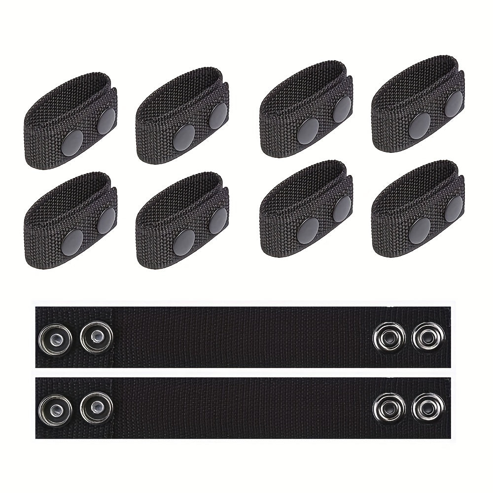 10pcs Pack Tactical Belt Snap Fixed Buckle Secure Comfort Fit