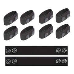 10pcs Pack Tactical Belt Snap Fixed Buckle Secure Comfort Fit