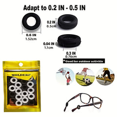10 Pairs Clear Glasses Ear Grips Non Slip Comfort Holder