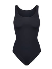Solid Tank Bodysuit Women Crew Neck Romper Women's Activewear