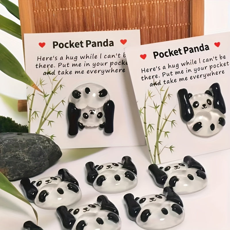 2pcs Pocket Hug Panda Isolation Gift for Family and Friends