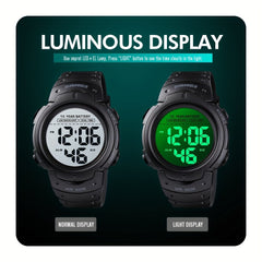 LED Sports Watch Waterproof Silicone Band