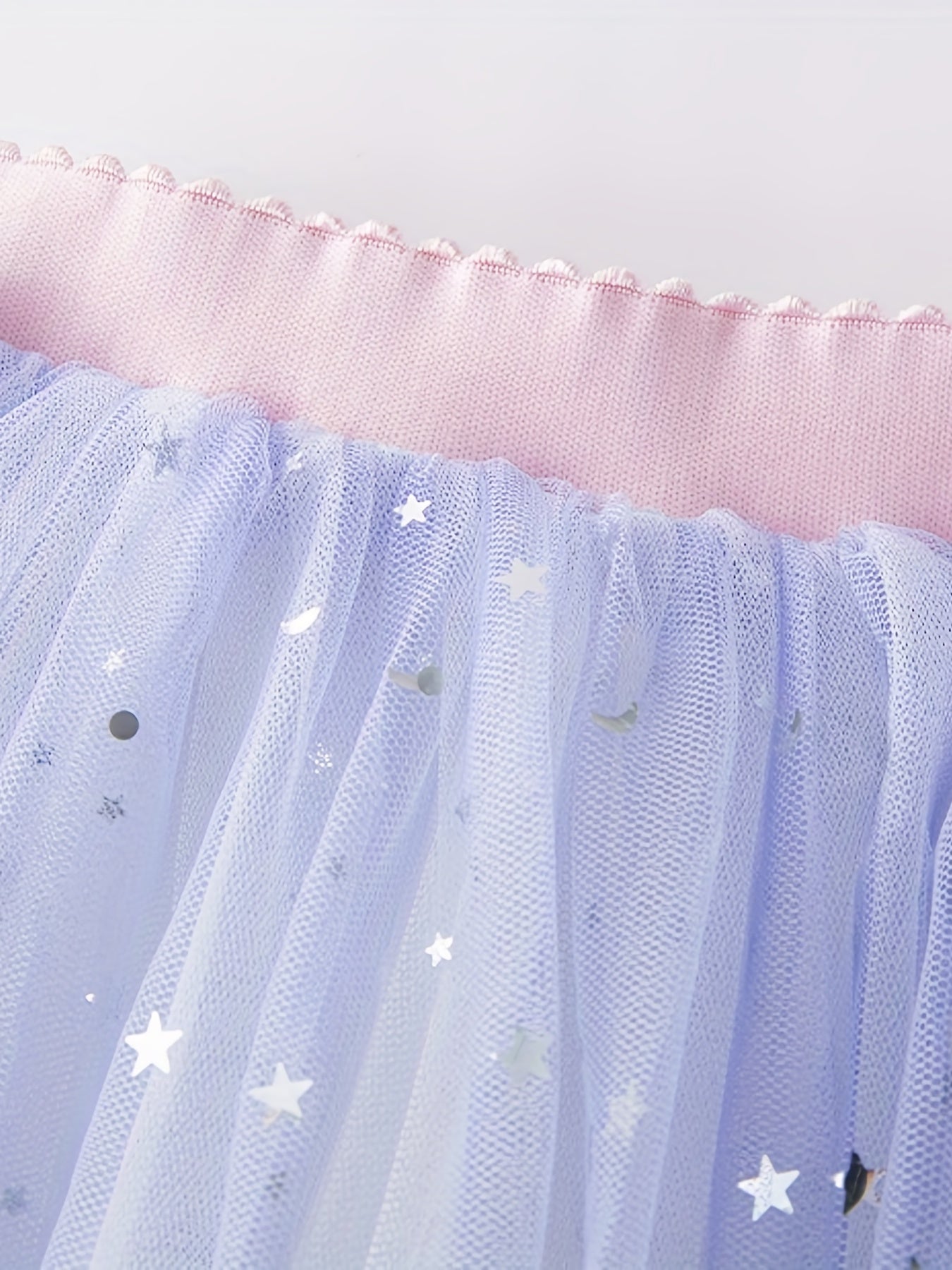 Kid Girls' Gradient Mesh Sequin High Waist Skirt