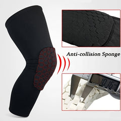2pcs Honeycomb Knee Pads High Elastic Leg Guards
