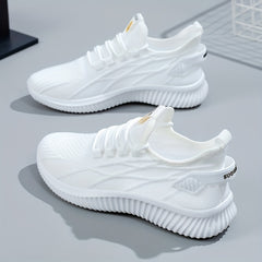 Women's Knitted Sports Shoes Breathable Running Sneakers