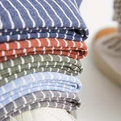 4 Pairs Striped Sports Socks for Women
