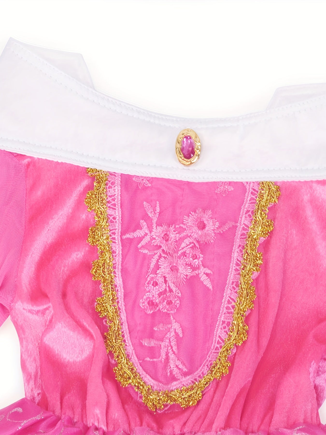 Girl's Princess Dress with Accessories Sets Sequin Decor Long Sleeve Mesh Dress
