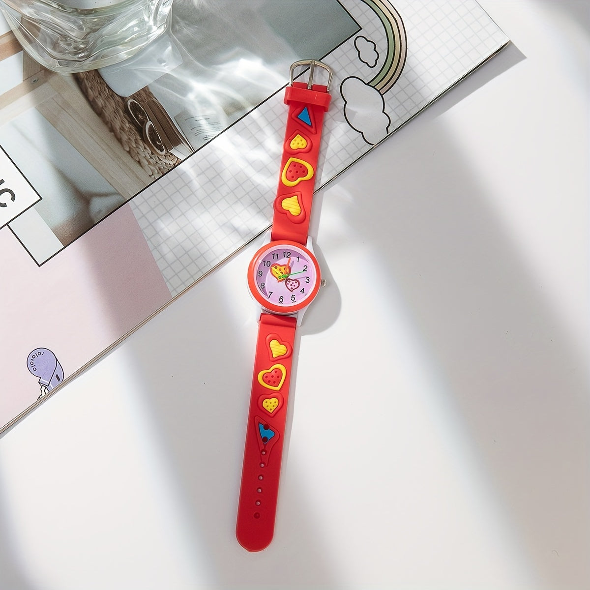 Stylish Casual Girl Watch with Love Design