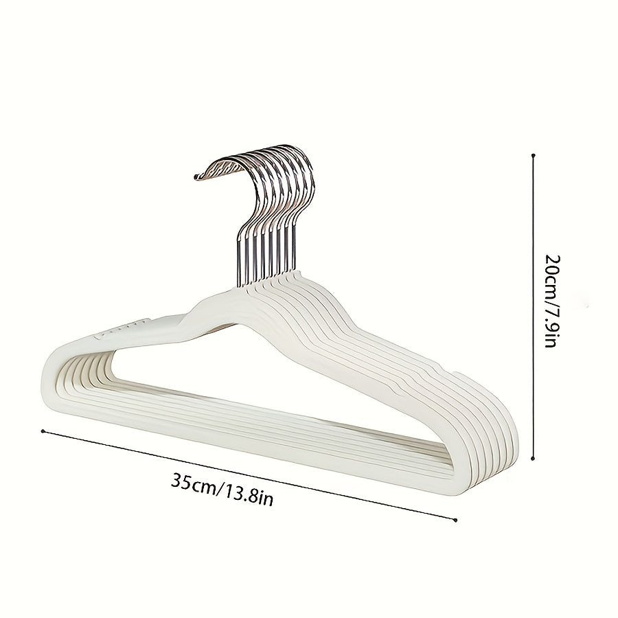 Kids' Non Slip Flocking Hangers for Organized Closet