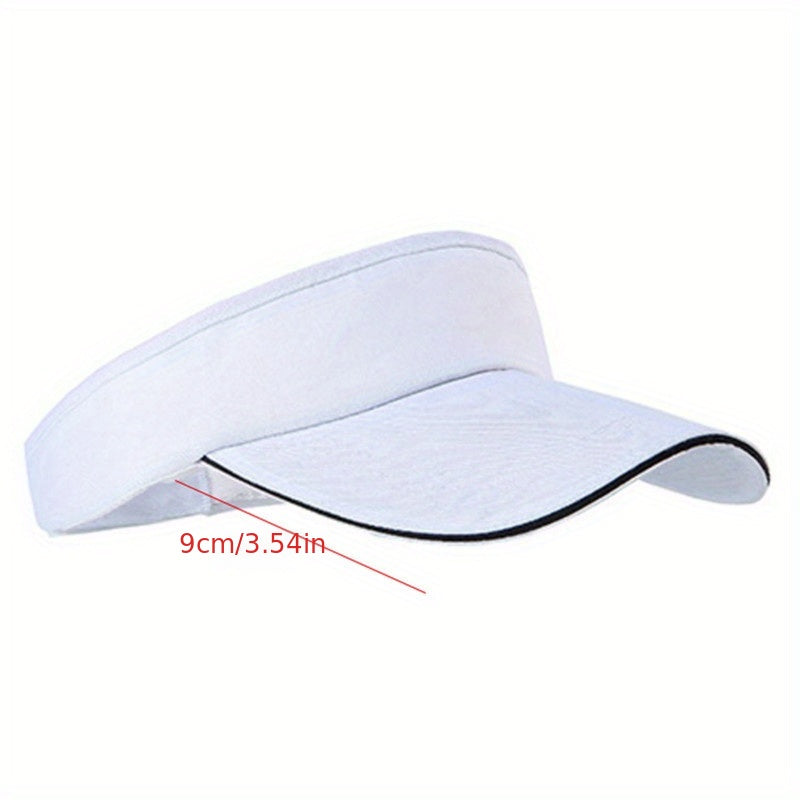 Unisex Summer Visor Hat Lightweight Casual Adjustable Sport Golf Tennis Cap
