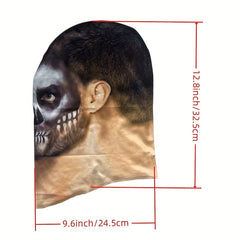 Halloween Party Prank Gag Mask Full Head Skull Costume Accessory Yellow