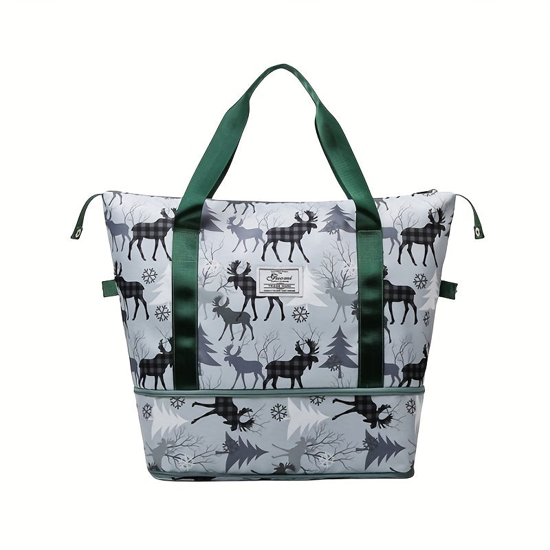 Expandable Tote Bag Dry Wet Separation Swimming Yoga Fitness Bag