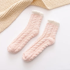 Men's Cozy Fleece Crew Socks for Winter