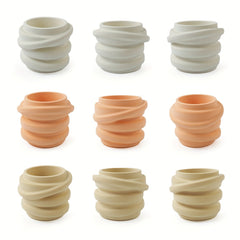 DIY Gypsum Cement Aromatherapy Candle Cup Silicone Mold
