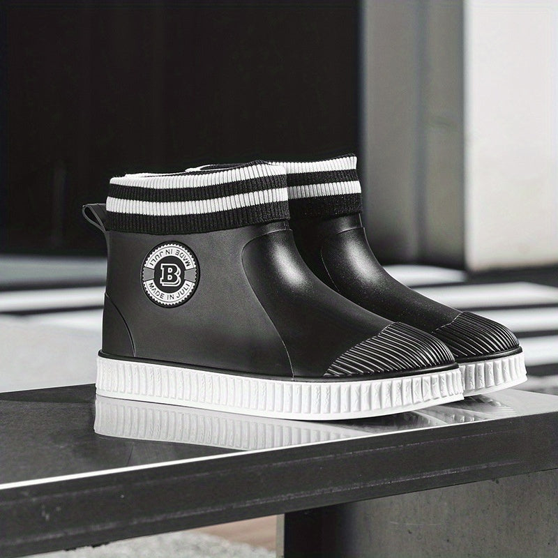 Men's Ankle Rain Shoes Non-slip Galoshes for Kitchen