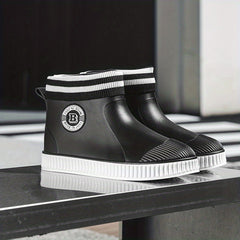 Men's Ankle Rain Shoes Non-slip Galoshes for Kitchen