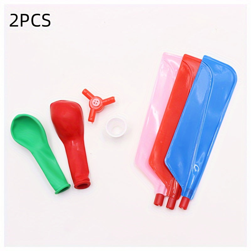 2pcs Balloon Helicopter DIY Classroom Experiment Balloon Airplane