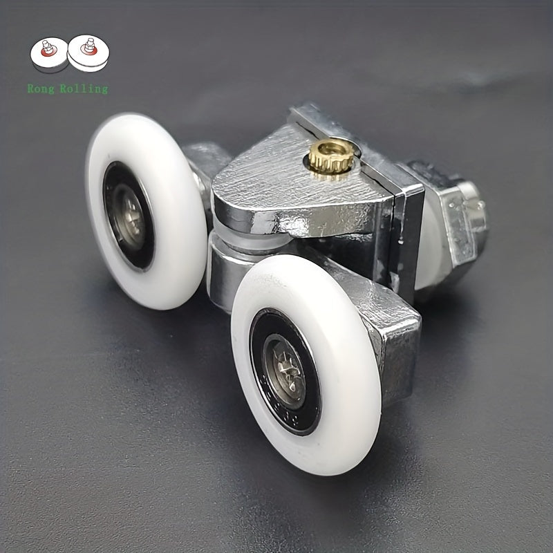 4pcs Shower Door Runner 23mm 25mm Bathroom Pulley Zinc Alloy Roller