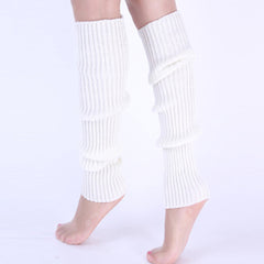Rib Knit Knee High Leg Warmer Socks Women's Stockings