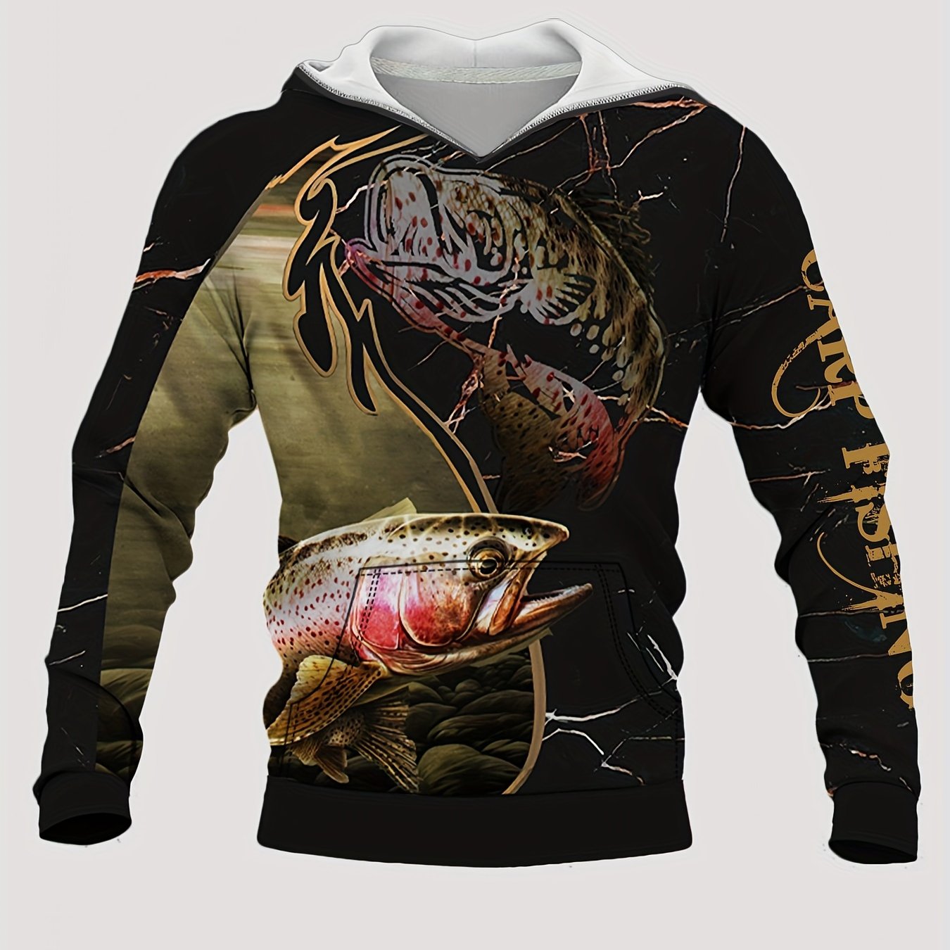 3D Print Hoodies for Men Graphic Hoodie With Kangaroo Pocket