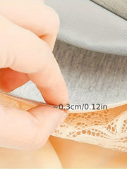 2pcs Lace Wireless Bras Scallop Trim Intimates Women's Lingerie