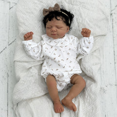 Soft Vinyl Reborn Doll Realistic Cloth Body Toy for Kids Christmas Birthday Gift