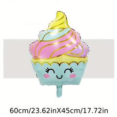 5pcs Cartoon Ice Cream Party Balloon Set
