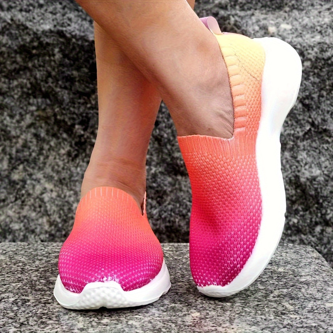 Casual Breathable Flat Sports Shoes Lightweight Outdoor Sneakers