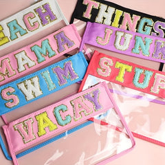 Waterproof PVC Zipper Toiletry Bag Transparent Makeup Organizer