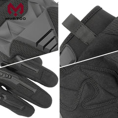Retro Touch Screen Motorcycle Gloves Rubber Protection Airsoft Paintball