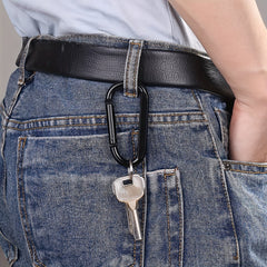 10pcs Aluminum D Ring Carabiner Clip Keyring Hook