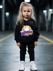 Girls Hoodies Jogger Pants Set For Sports Spring Fall Christmas Gift Boys