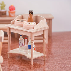Baby House Mini Furniture Wooden Storage Table
