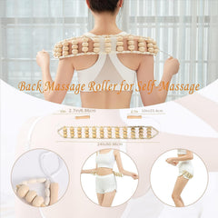 Wood Massage Tools Set Body Sculpting Wood Massager Roller Rope