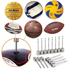 30pcs Ball Pump Inflation Needle Stainless Steel Air Pump Needles