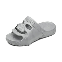 Men's Skull Slides Non Slip Slippers Soft Shoes Indoor Outdoor Beach