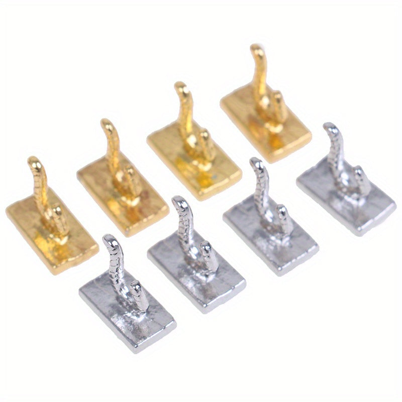 12 Dollhouse Mini DIY Hut Model Accessories BJD Props Alloy Hook Hangers